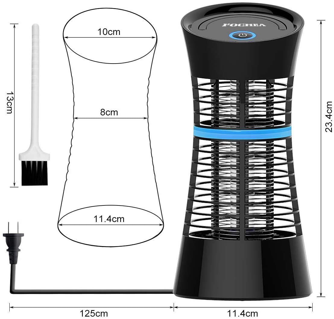 FOCHEA 電撃蚊取り器 電撃殺虫器 UVライト【2020最新型】コバエ取り UV